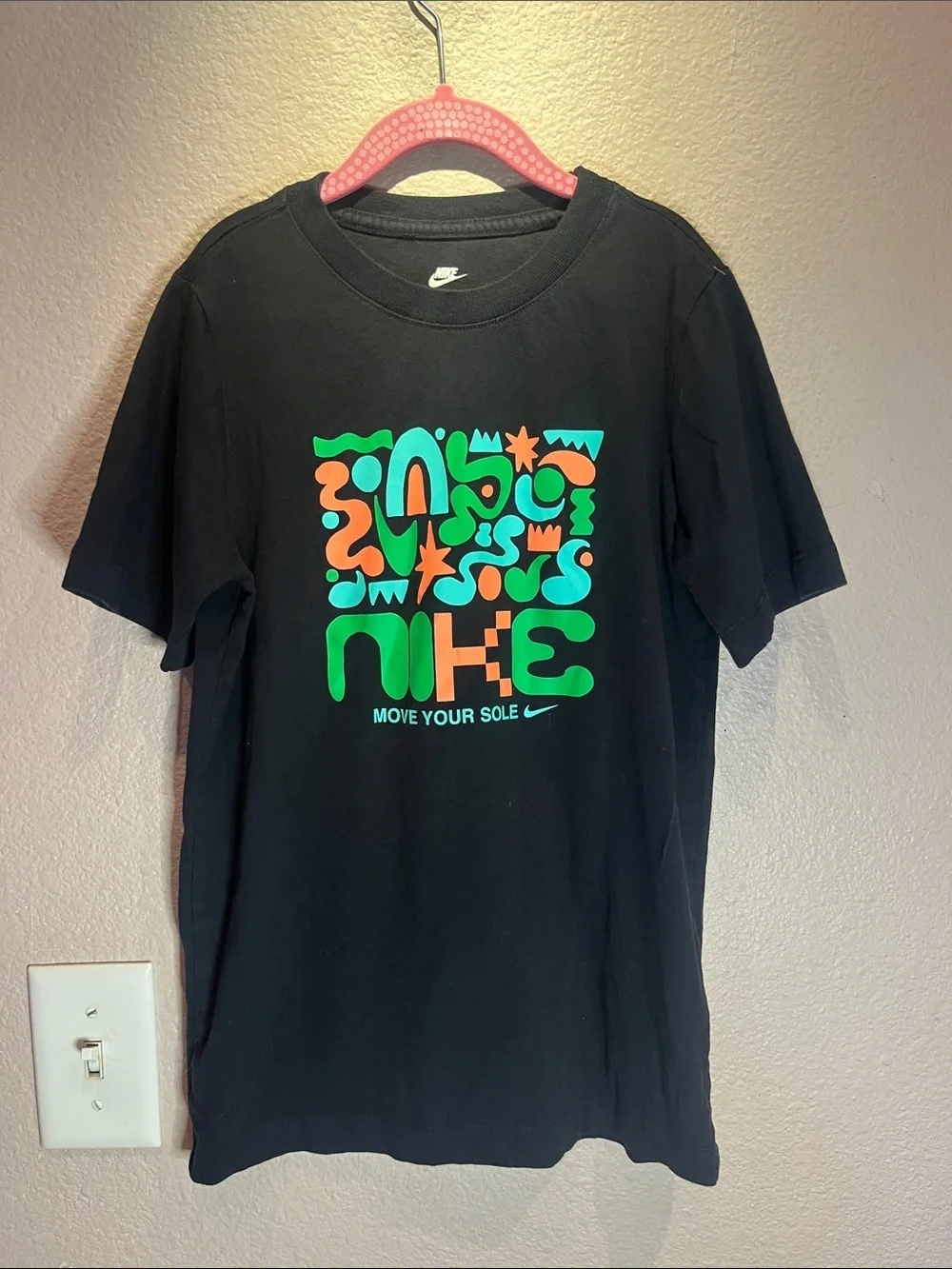 Nike Girl’s Dance T Shirt Black Medium Move Your Sole